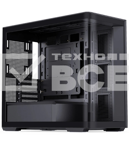 Корпус без блока питания Корпус JONSBO D300 Black MATX без БП, боковая панель из закаленного стекла, mini-ITX, micro-ATX, черный