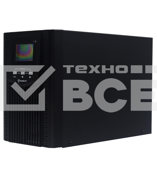 Источник бесперебойного питания ИБП Raskat HSIO-1000VA 1000ВА, 900Вт, 1xCEE7, 1xIEC320, USB type-B, 2xRJ-45, 1xRS232