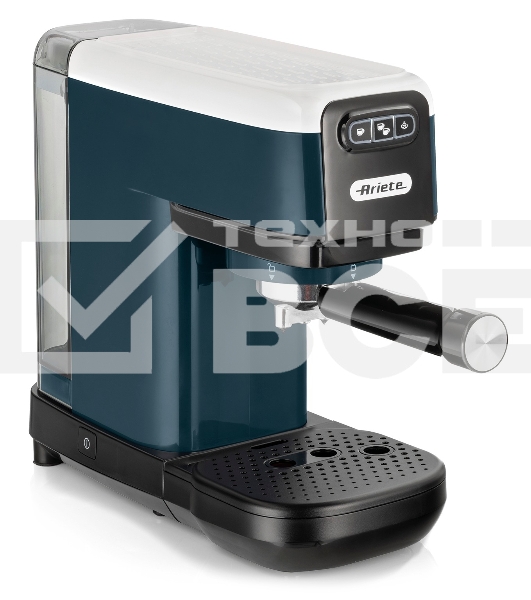Кофеварка рожковая Ariete 00M139911AR0 маренго/белый, молотый/капсулы, 1,1 л, 1300 Вт 15 бар