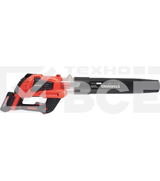 Воздуходувка Starwind SBB-570.20-4.4 пит.:от аккум. красный/черный