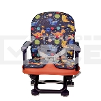 Стульчик для кормления BQ BCH012 Dinos. Стульчик-бустер BQ BCH012. Гипоалергенные безопасные материалы/Съемный чехол из экокожи. Удобный, устойчив к загрязнению и легко моется/Съемная столешница/Безопасность малыша: устойчивая конструкция, нескользящие но, фото2