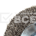 Щетка для УШМ Denzel 100 мм, М14, тарелка, витая нержавеющая проволока 0,3 мм, фото5