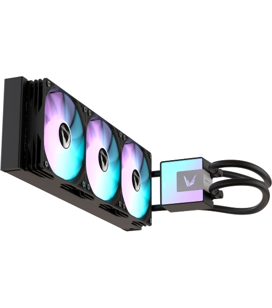 Кулер с водяным охлаждением Formula V Line ICE JET GLOW 360 BK, 360мм, 3x120мм, ARGB fans, LGA115X/1200/1700/1851, AM4/AM5