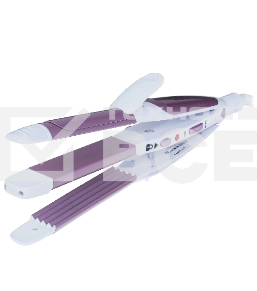 Мультистайлер DELTA LUX DL-0632 белый/сиреневый, 32 мм, 180 °C, 1 режим