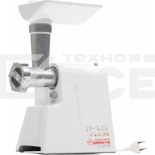 Мясорубка электрическая Гамма 7-01-04 белый, 700 Вт, 0,67 кг/мин, защита от перегрузки, насадки - 2