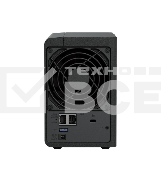 СХД настольное исполнение Synology 2BAY NO HDD DS225+
