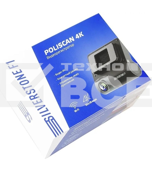 Видеорегистратор SilverStone F1 A85-SHD POLISCAN 4K, 3840x2160, 3.16', Wi-Fi, G-сенсор