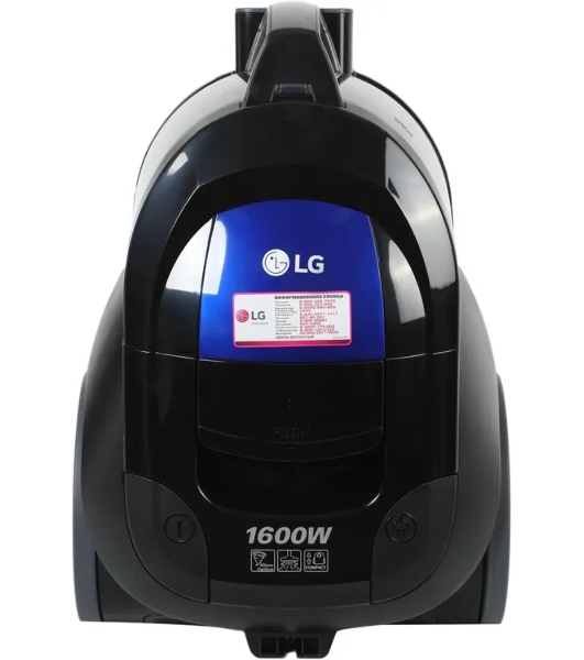 Пылесос LG VK69662N синий, 350/1600 Вт, уборка сухая, пылесборник контейнер 1.2 л