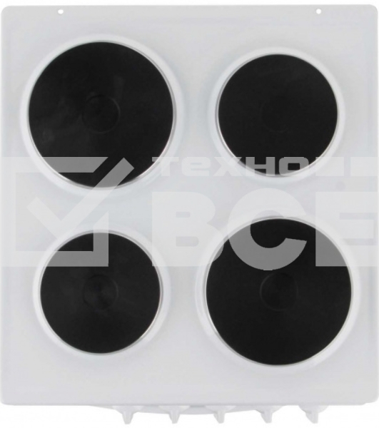 Плита электрическая Flama AE 1402 W белый, конфорок 4 шт, духовка 50 л, 50 см x 85 см x 60 см