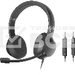 Гарнитура проводная с микрофоном A4Tech Fstyler FH150U черный 2м накладные USB оголовье (FH150U BLACK), фото2