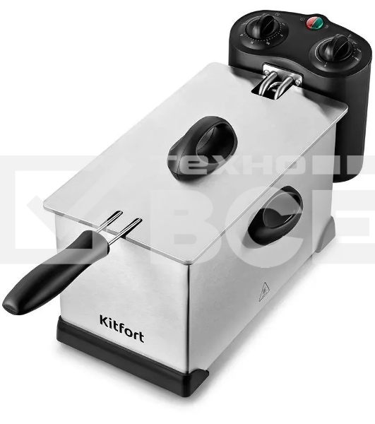 Фритюрница Kitfort КТ-4052 2000Вт серебристый/черный