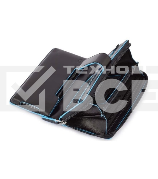 Кошелек женский Piquadro Blue Square PD1354B2R/N черный натур.кожа