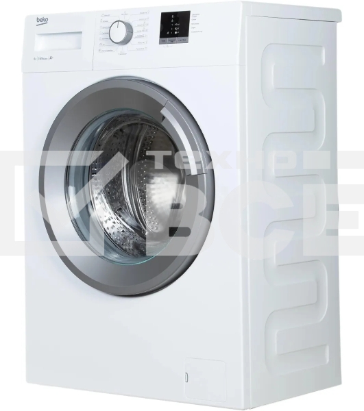 Стиральная машина Beko ELE67511ZSW (R) белый, загрузка фронтальная 6 кг, 1000 об/мин., класс: А
