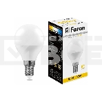 Лампа светодиодная FERON LB-95 (25478) 7W 230V E14 2700K G45, фото 1