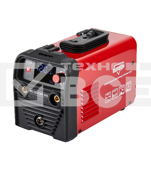 Сварочный полуавтомат Elitech ИС 120 СИН ЖК инвертор MMA/TIG/MIG 3кВт