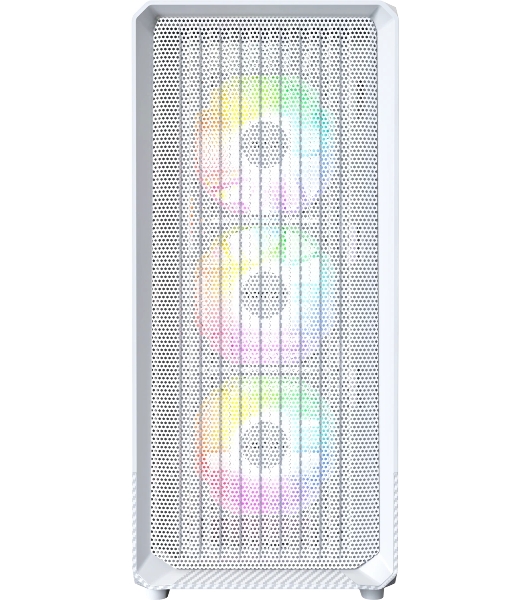 Компьютерный корпус Montech X5 белый без БП ATX 4x120mm 1xUSB 2.0 1xUSB 3.0 1xUSB3.1 audio bott PSU
