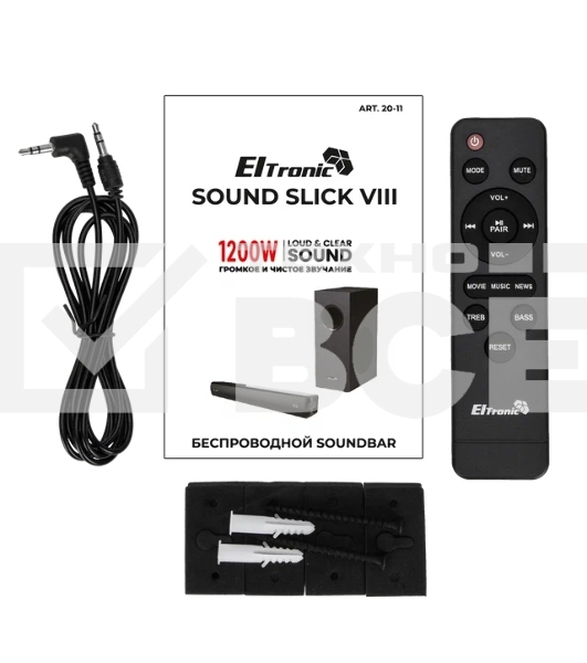 Акустическая система ELTRONIC Саундбар SOUND SLICK 8 (20-11) черный