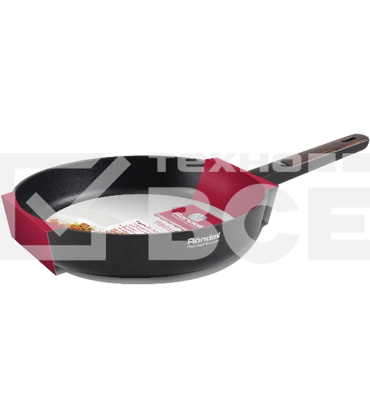 Сковорода Rondell Walnut RDA-1940 круглая 24 см покрытие: антипригарное ручка несъемная (без крышки) черный
