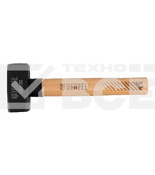 Кувалда Denzel 1000 г, кованая головка, буковая рукоятка