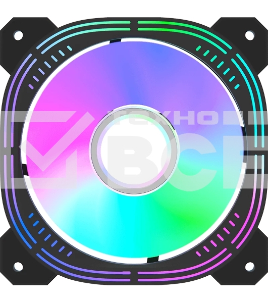 Вентилятор для корпуса Formula Nulight 12BK RGb 120х120x25 черный 3-pin 4-pin (Molex) 19.06дБ (NULIGHT 12BK FR) Ret