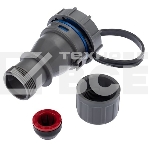 Розетка кабельная Rexant переносная влагозащищенная 16 А, 2Р+РЕ, IP68, фото3