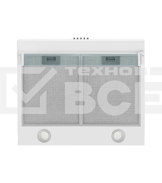 Вытяжка козырьковая Maunfeld MP-1 50 белый/прозрачный, 50 см, 520 куб. м/ч, 49 дБ