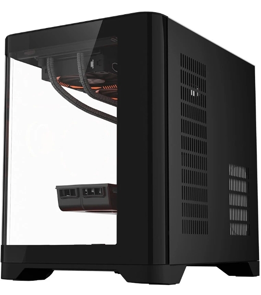 Компьютерный корпус 1STPLAYER UVIEW UV5 Black/mATX/UV5-BK