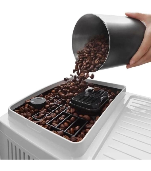 Кофемашина автоматическая DeLonghi ECAM220.61.W белый, молотый+зерновой, 1.8 л, 1450 Вт, 15 бар