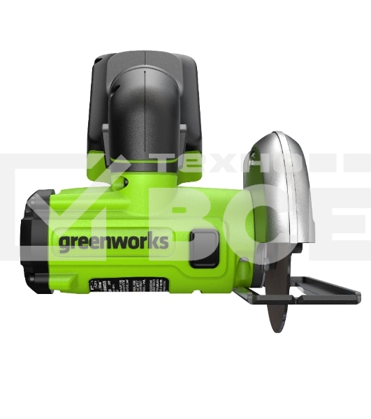 Угловая шлифовальная машина GreenWorks GD24UCS, 24V, без АКБ и ЗУ, аккумуляторная (3402007)