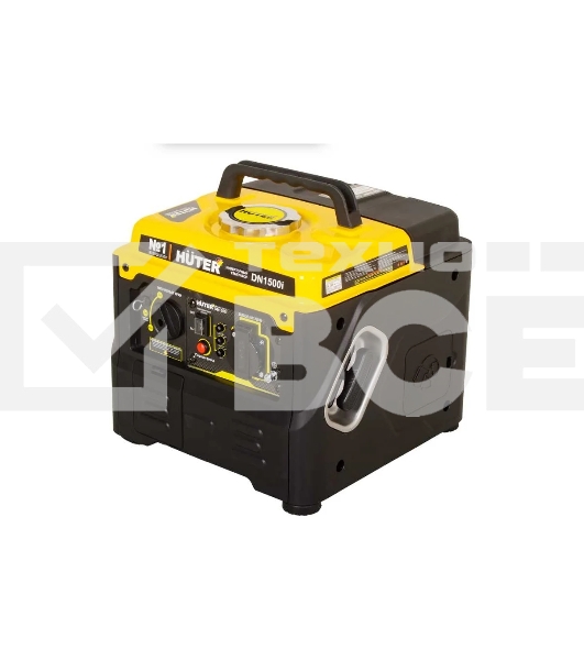 Электрогенератор бензиновый инверторный Huter DN1500i, 1.2 кВт, 73 дБ, 12.8 кг