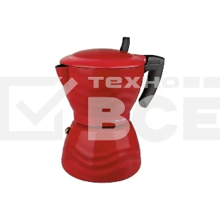 Гейзерная кофеварка Rondell Fiero RDA-844, алюминий, красный