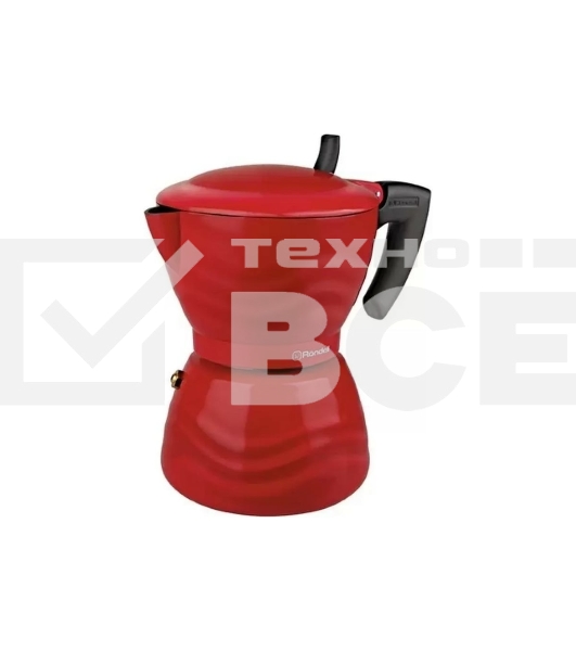 Гейзерная кофеварка Rondell Fiero RDA-844, алюминий, красный