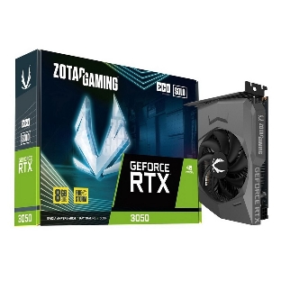 Видеокарта ZOTAC GeForce RTX 3050 ECO SOLO, 8 GB GDDR6, 128 bit, 3xDisplayPort, HDMI, GPU 1552 MHz