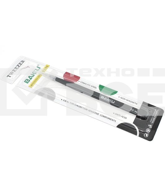 Пинцет BAKU White Card Series SS-SA