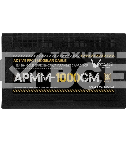 Блок питания Aerocool / Formula ATX 1000W APMM-1000GM Gen.5 80 PLUS  gold (20+4pin) APFC 120mm fan 8xSATA Cab Manag RTL