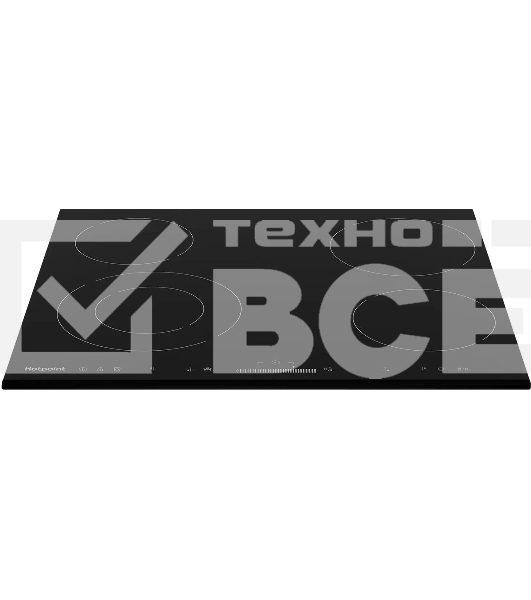 Электрическая варочная панель Hotpoint HR 6T2 B S, независимая, черный