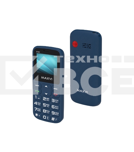 Мобильный телефон Maxvi B100i синий