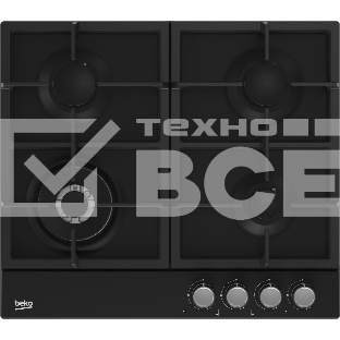 Встраиваемая газовая варочная поверхность Beko HIAW 64225 SB, черный