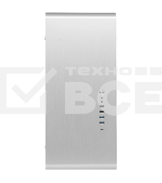 Корпус без блока питания JONSBO UMX6S-A, Midi-Tower, no fun, 2xUSB-A 3.2 + 2xUSB-A 2.0 + 1xUSB-C 3.2, E-ATX, ATX, mATX, mITX Silver