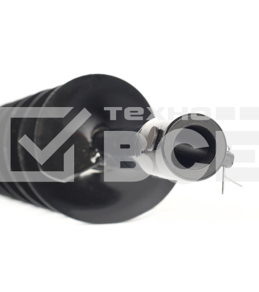 Шнек двухзаходный D 100B для грунта к бензобуру со сменными ножами, диаметр 100мм длина 800мм