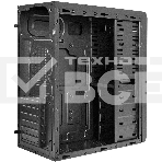 Компьютерный корпус Miditower ExeGate UN-605B-UNS350 (ATX, БП UNS350 с вент. 12см, 2хUSB, аудио, блокировка, черный), фото3