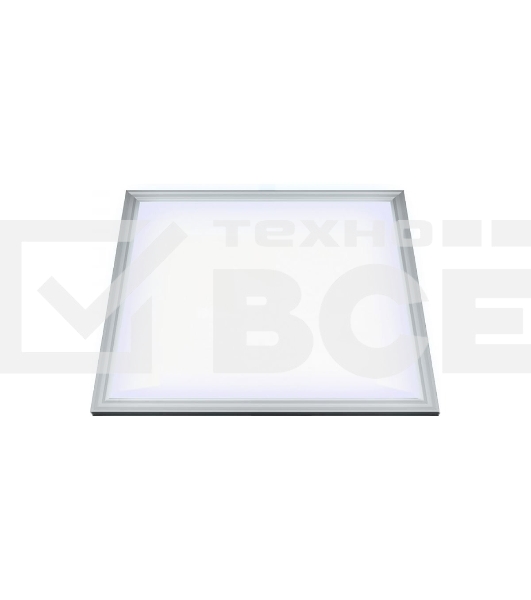 Светильник светодиодный потолочный встраиваемый Uniel Effective, белый свет 4000K, корпус серебристый, в комплекте с и/п