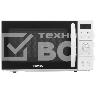 Микроволновая печь Hyundai HYM-D3027 белый, 20 л, 700 Вт, переключатели - поворотный механизм/кнопки