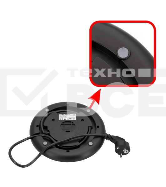 Чайник электрический Maunfeld MFK-647BK черный с хромированными элементами