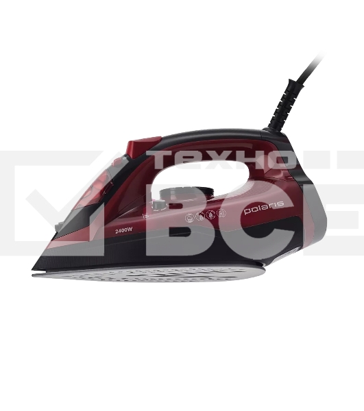 Утюг Polaris PIR 2478K черный/алый