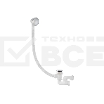 Слив-перелив для ванны WIRQUIN Quick-Clak с перископом L700мм хром, фото 1