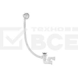 Слив-перелив для ванны WIRQUIN Quick-Clak с перископом L700мм хром