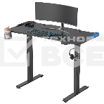 Стол Cactus CS-ED-GBK столешница МДФ карбон, каркас черный, фото14