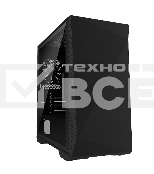 Компьютерный корпус ZALMAN Z1 ICEBERG, MicroATX, BLACK, WINDOW, 2xCOMBO (3.5