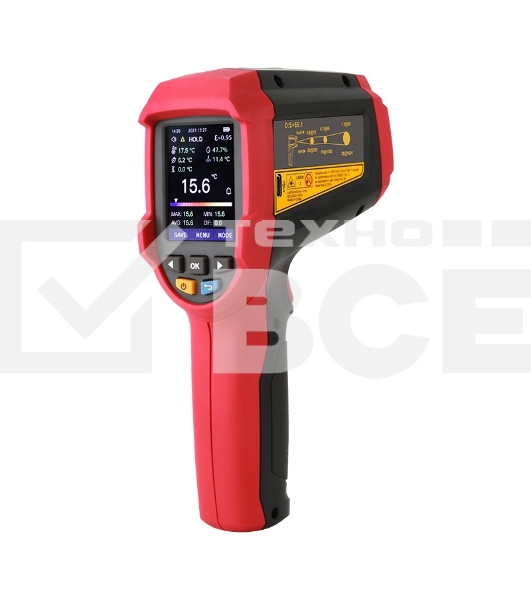 Инфракрасный термометр UT305A+, -32C ~ 1850C, USB